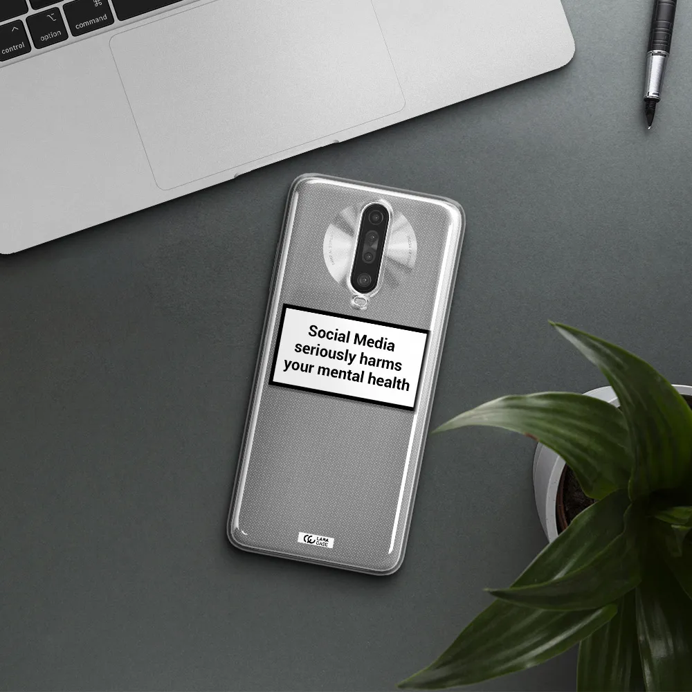 Social Media Harms Xiaomi Redmi K30 Clear TPU Case