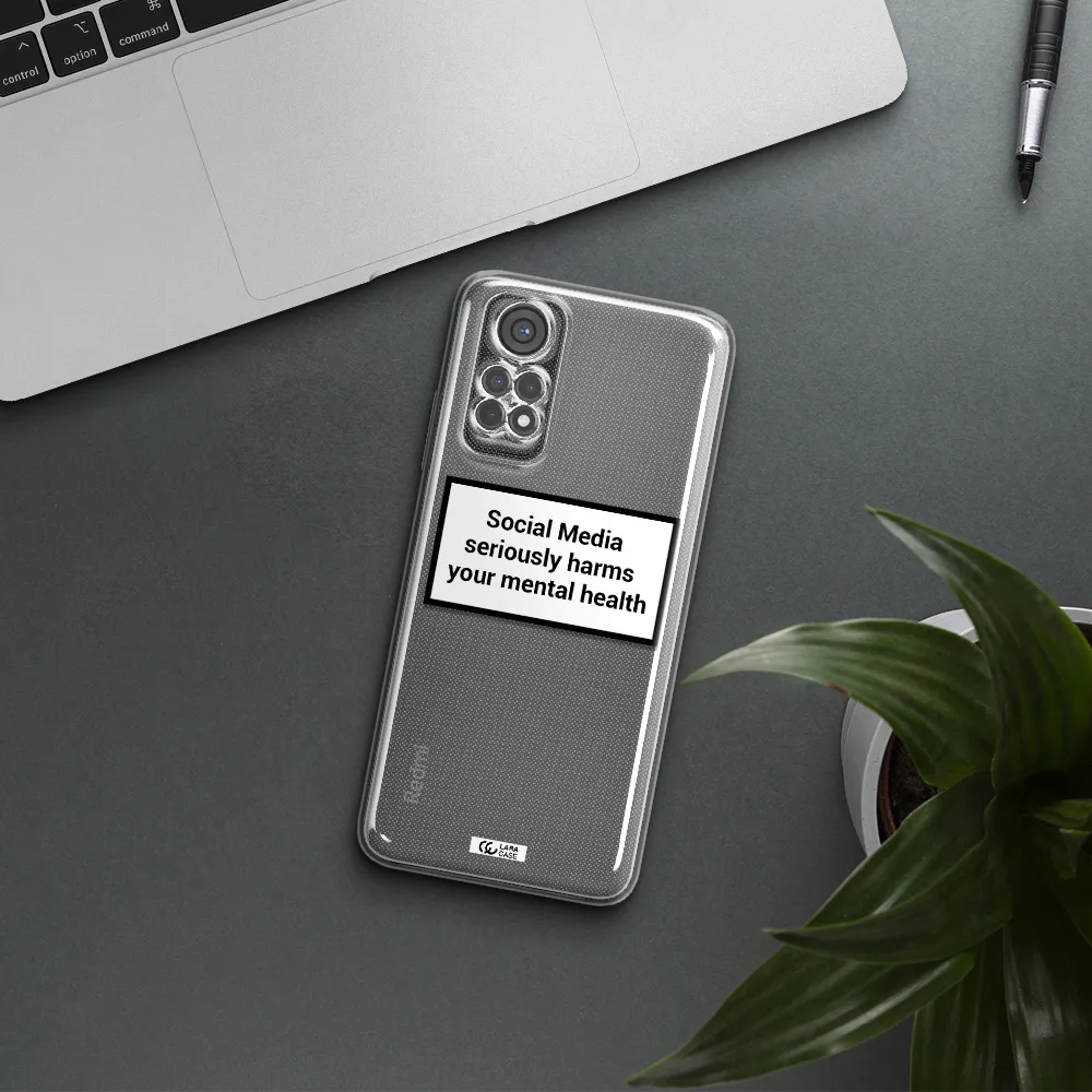 Social Media Harms Xiaomi Redmi Note 11S Clear Tpu Case
