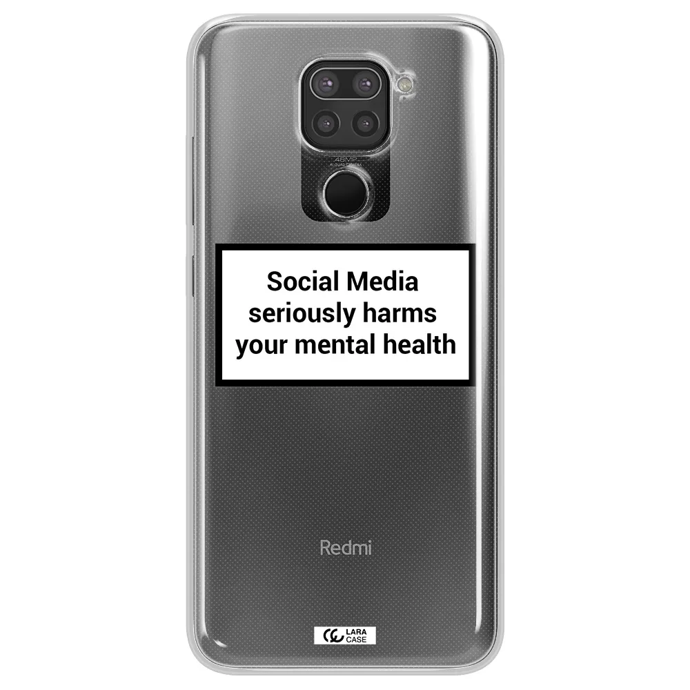 Social Media Harms Xiaomi Redmi Note 9 Clear TPU Case