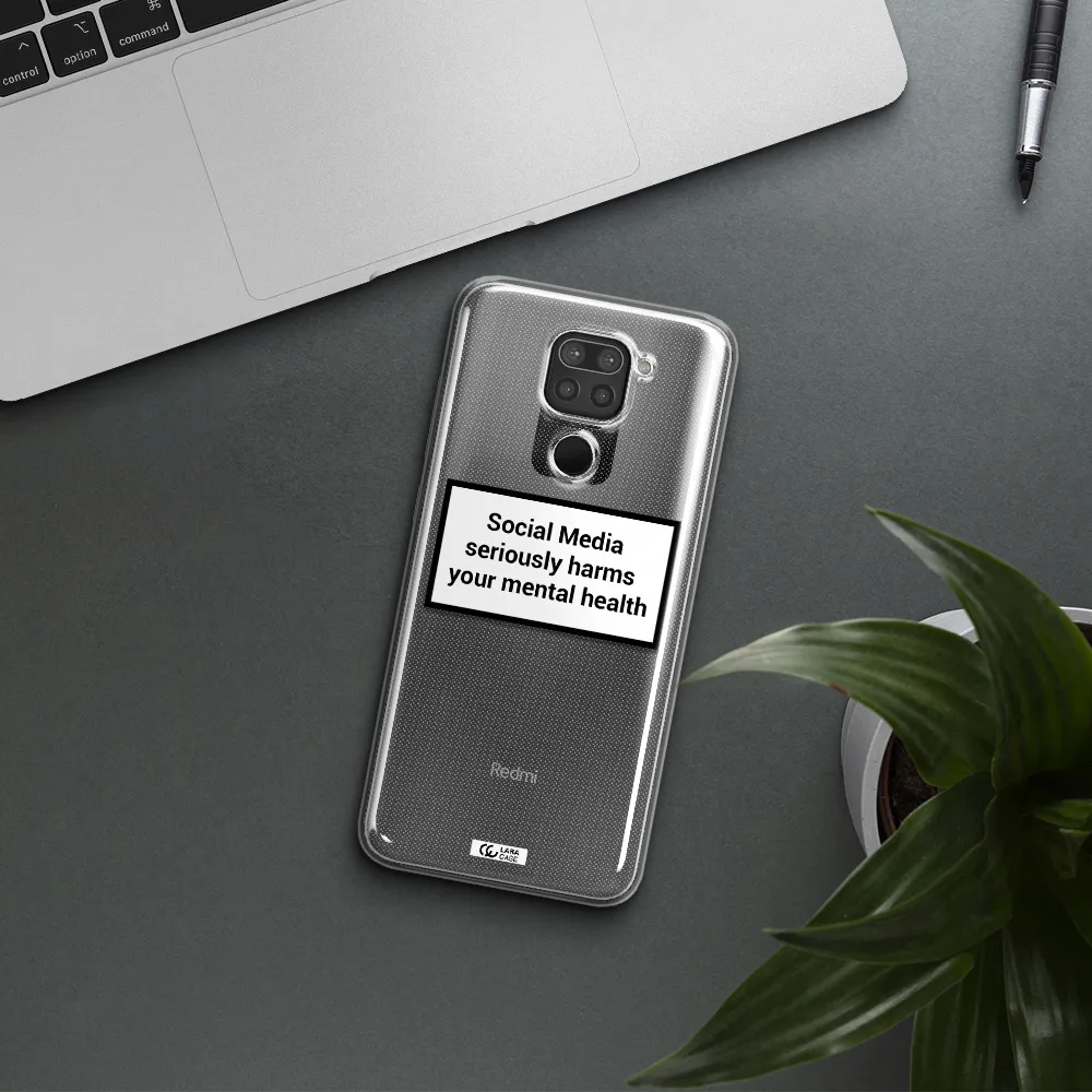 Social Media Harms Xiaomi Redmi Note 9 Clear TPU Case