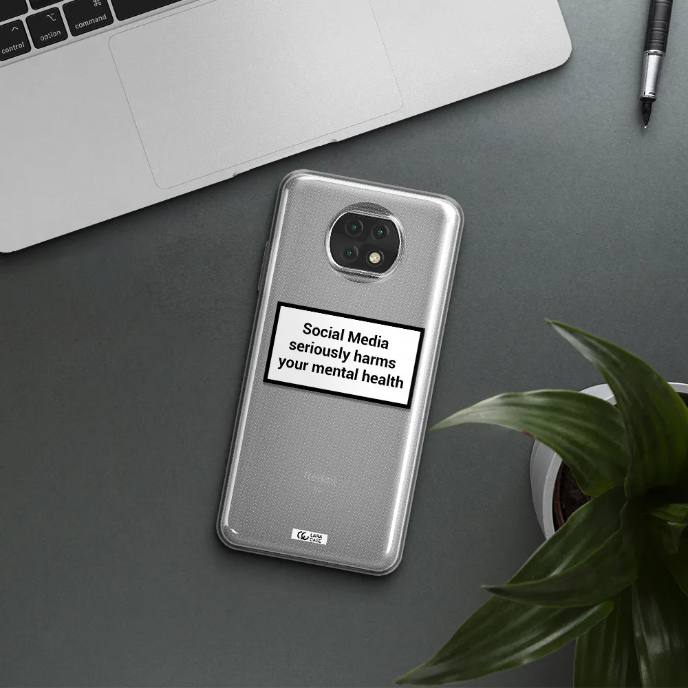 Social Media Harms Xiaomi Redmi Note 9T Clear Tpu Case