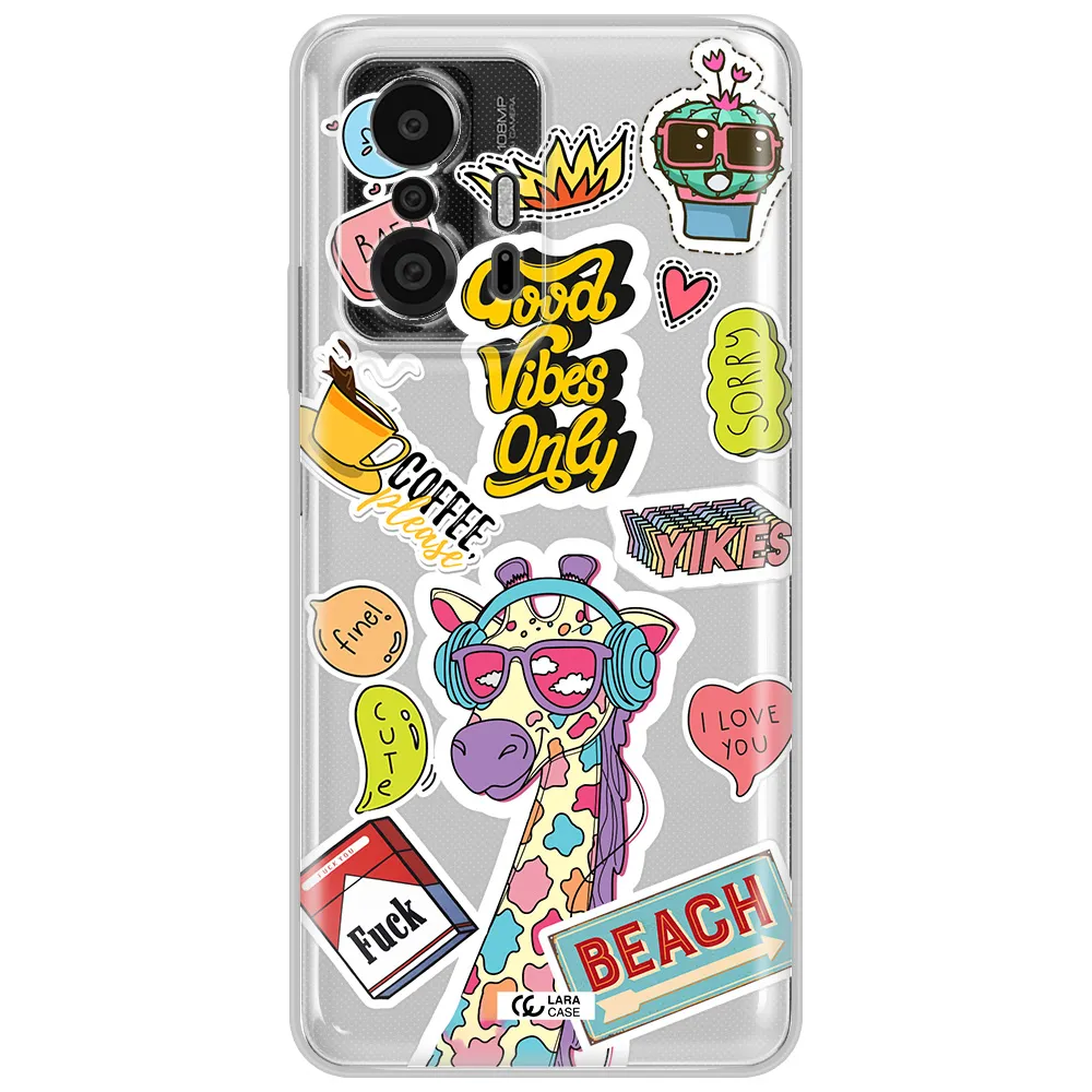 Giraffe Sticker Xiaomi 11T Pro Clear Tpu Case