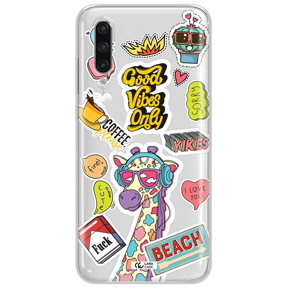 Giraffe Sticker Xiaomi Mi 9 Lite Clear Tpu Case