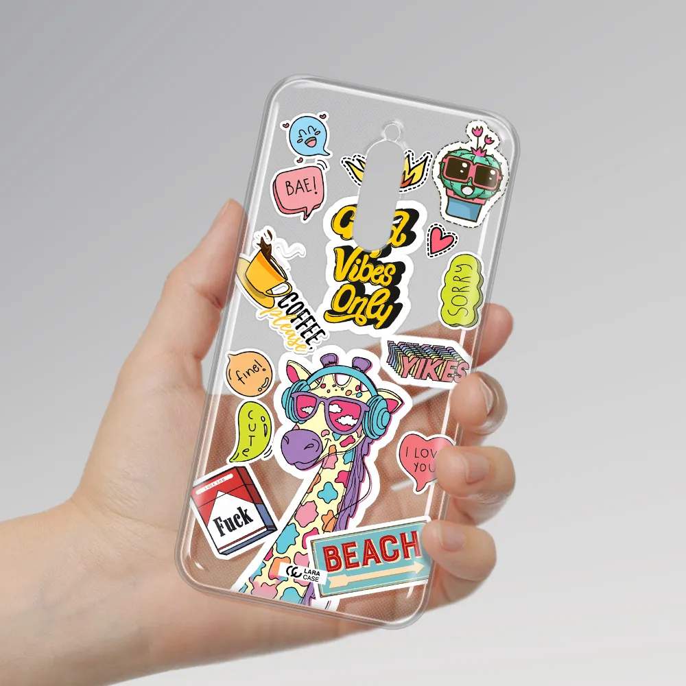 Giraffe Sticker Xiaomi Redmi 8 Clear Tpu Case