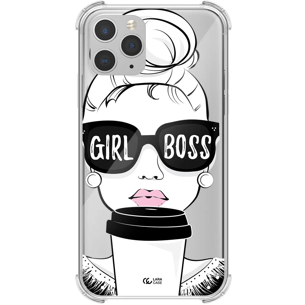 Girl Boss Apple iPhone 11 pro Clear PC Case