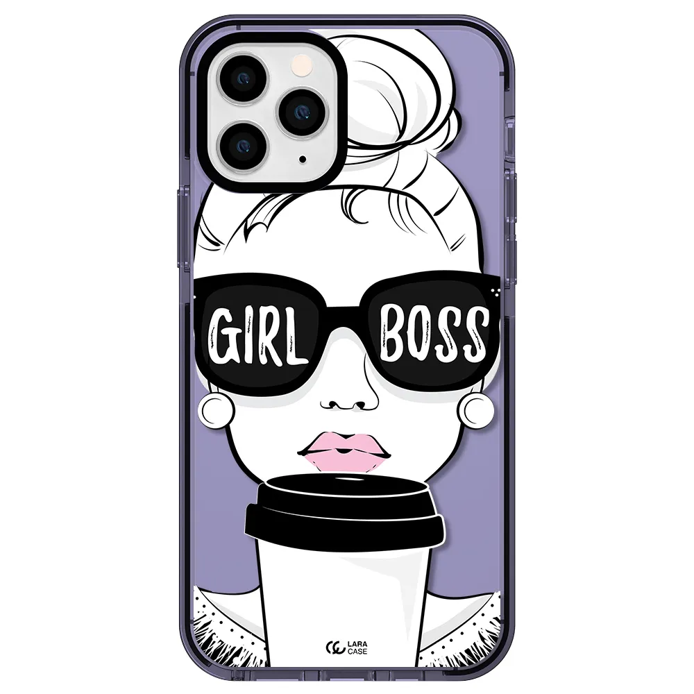 Girl Boss Apple iPhone 11 pro impact Lilac Case