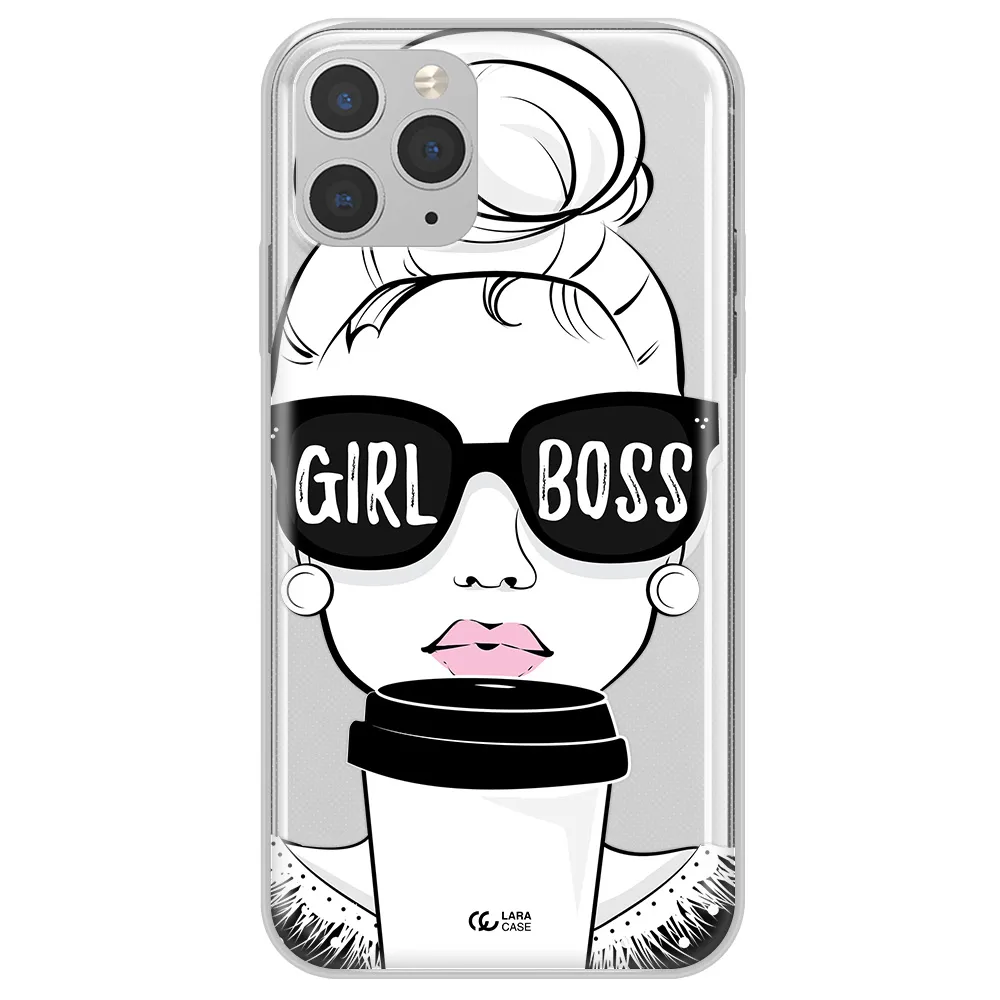 Girl Boss Apple iPhone 11 pro max Clear TPU Case