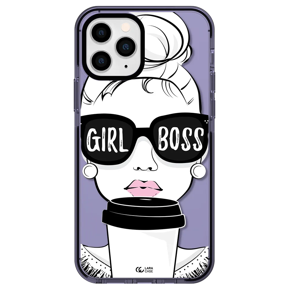Girl Boss Apple iPhone 11 pro max impact Lilac Case