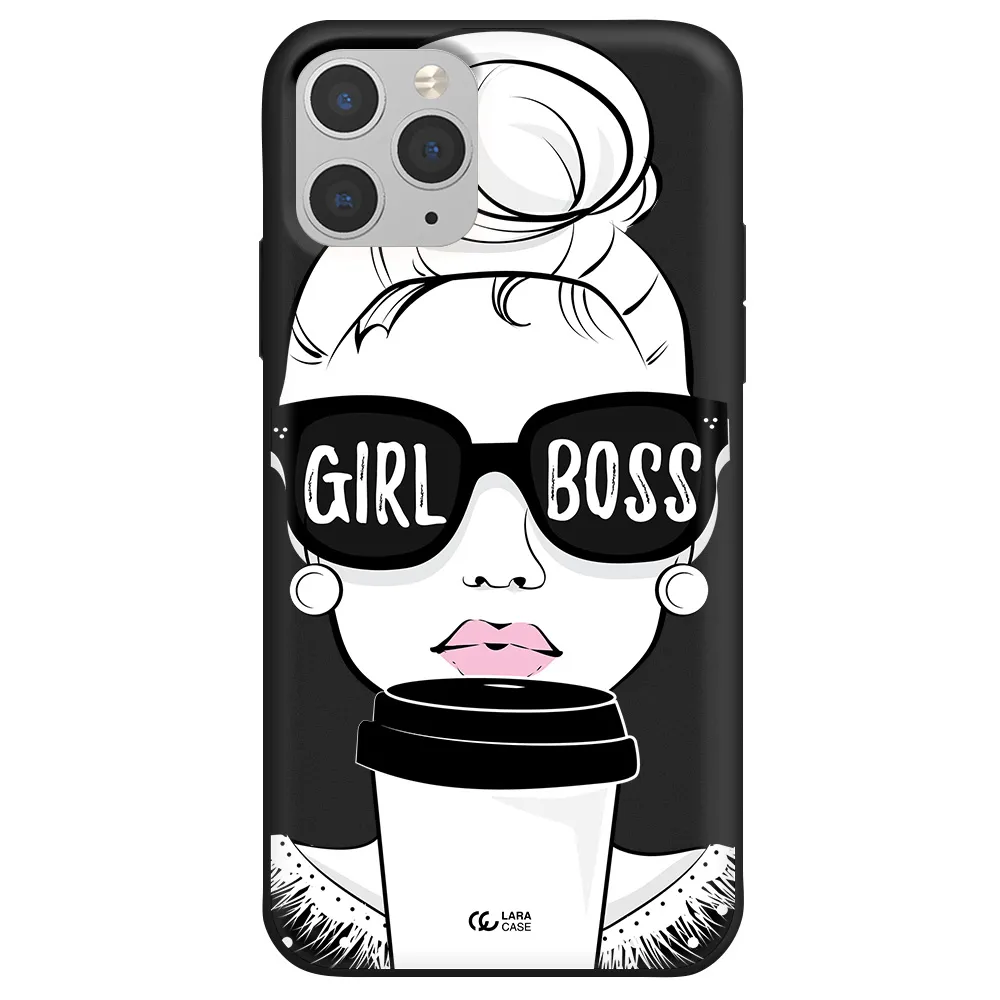 Girl Boss Apple iPhone 11 pro max Silicone black Case