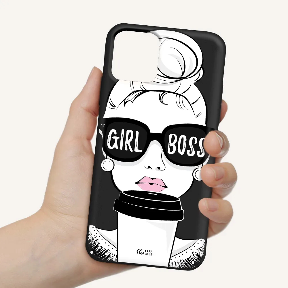 Girl Boss Apple iPhone 11 pro Silicone black Case