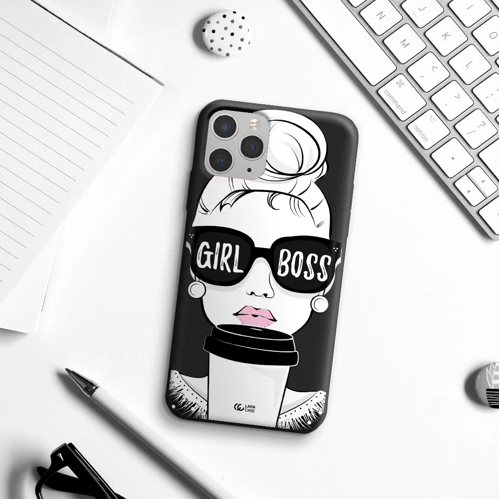 Girl Boss Apple iPhone 11 pro Silicone black Case