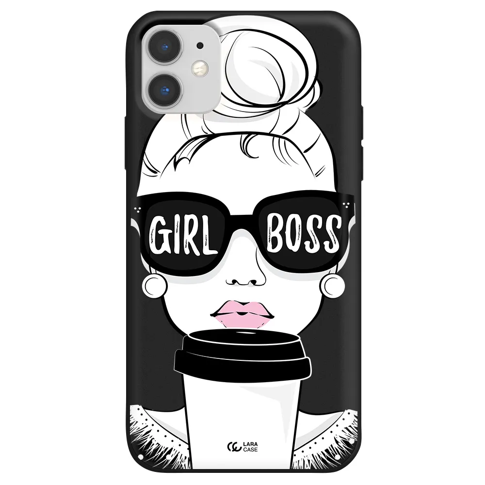 Girl Boss Apple iPhone 11 Silicone black Case