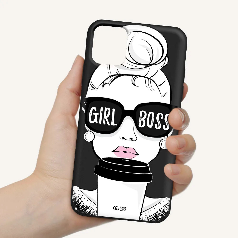 Girl Boss Apple iPhone 11 Silicone black Case