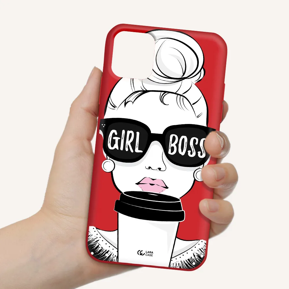 Girl Boss Apple iPhone 11 Silicone Imperial Red Case