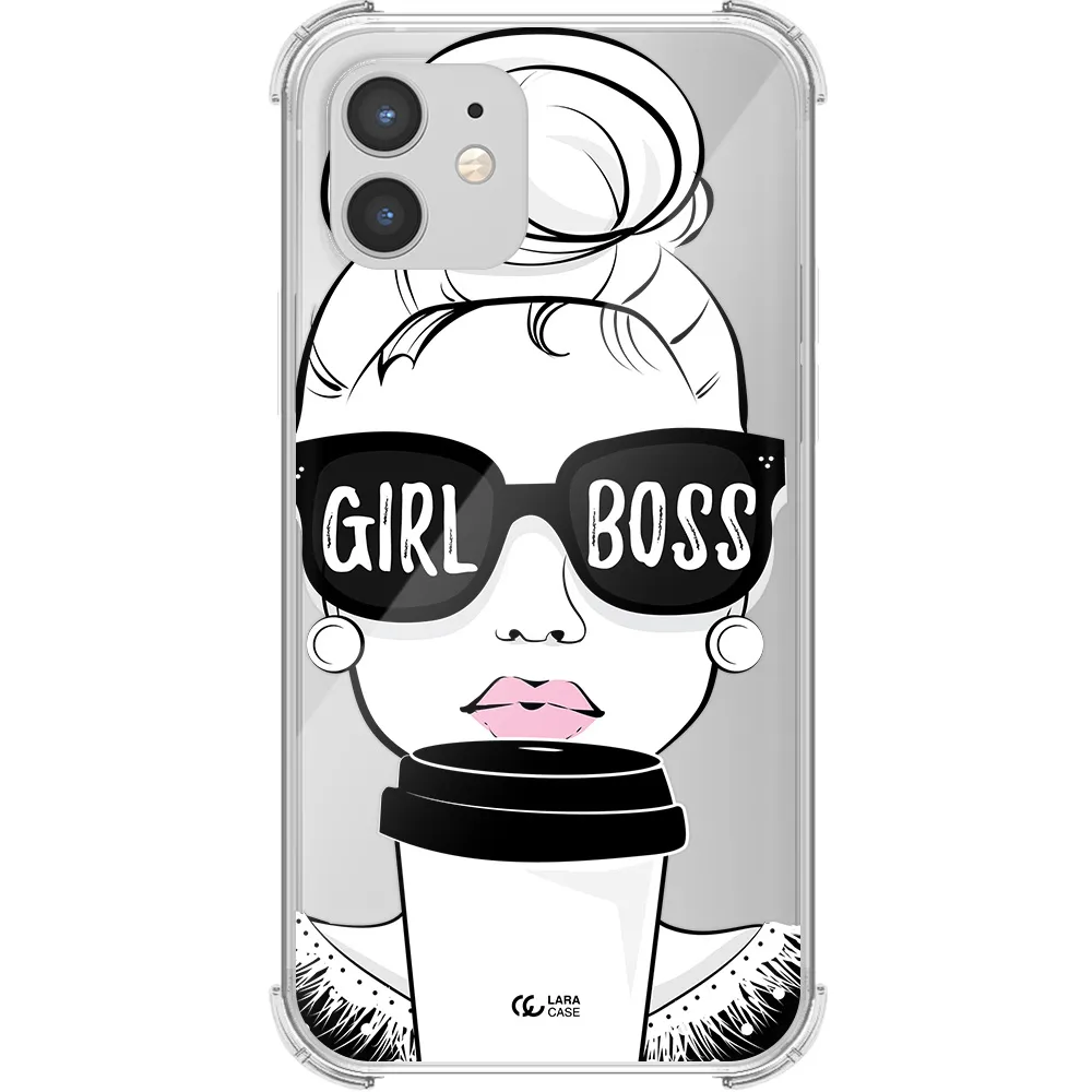 Girl Boss Apple iPhone 12 Clear PC Case