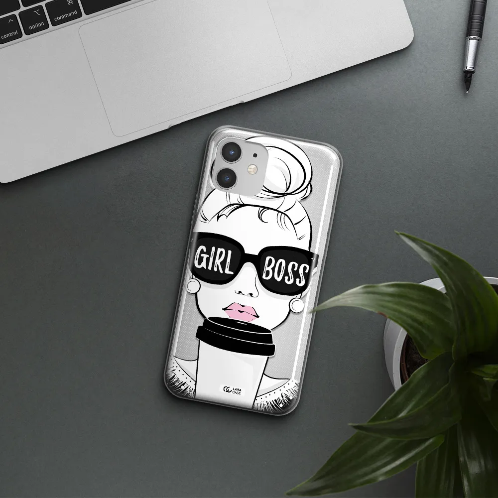 Girl Boss Apple iPhone 12 Clear TPU Case
