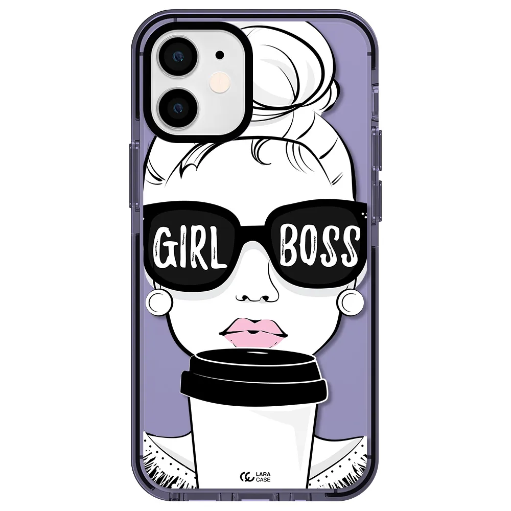 Girl Boss Apple iPhone 12 mini impact Lilac Case