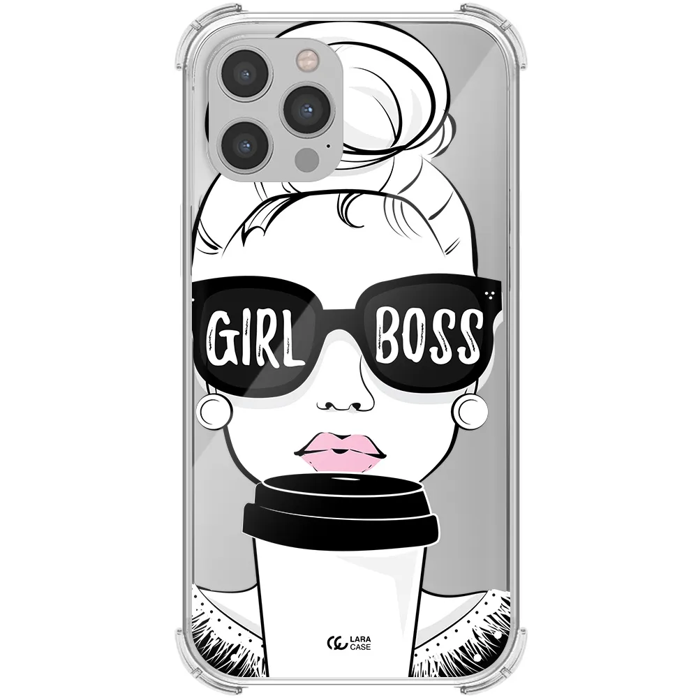 Girl Boss Apple iPhone 12 pro Clear PC Case