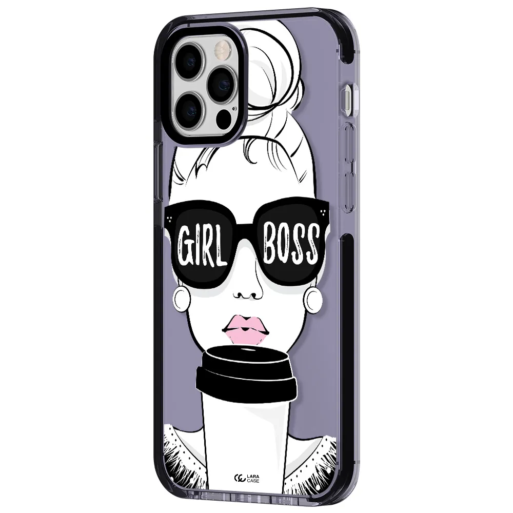 Girl Boss Apple iPhone 12 pro impact Lilac Case