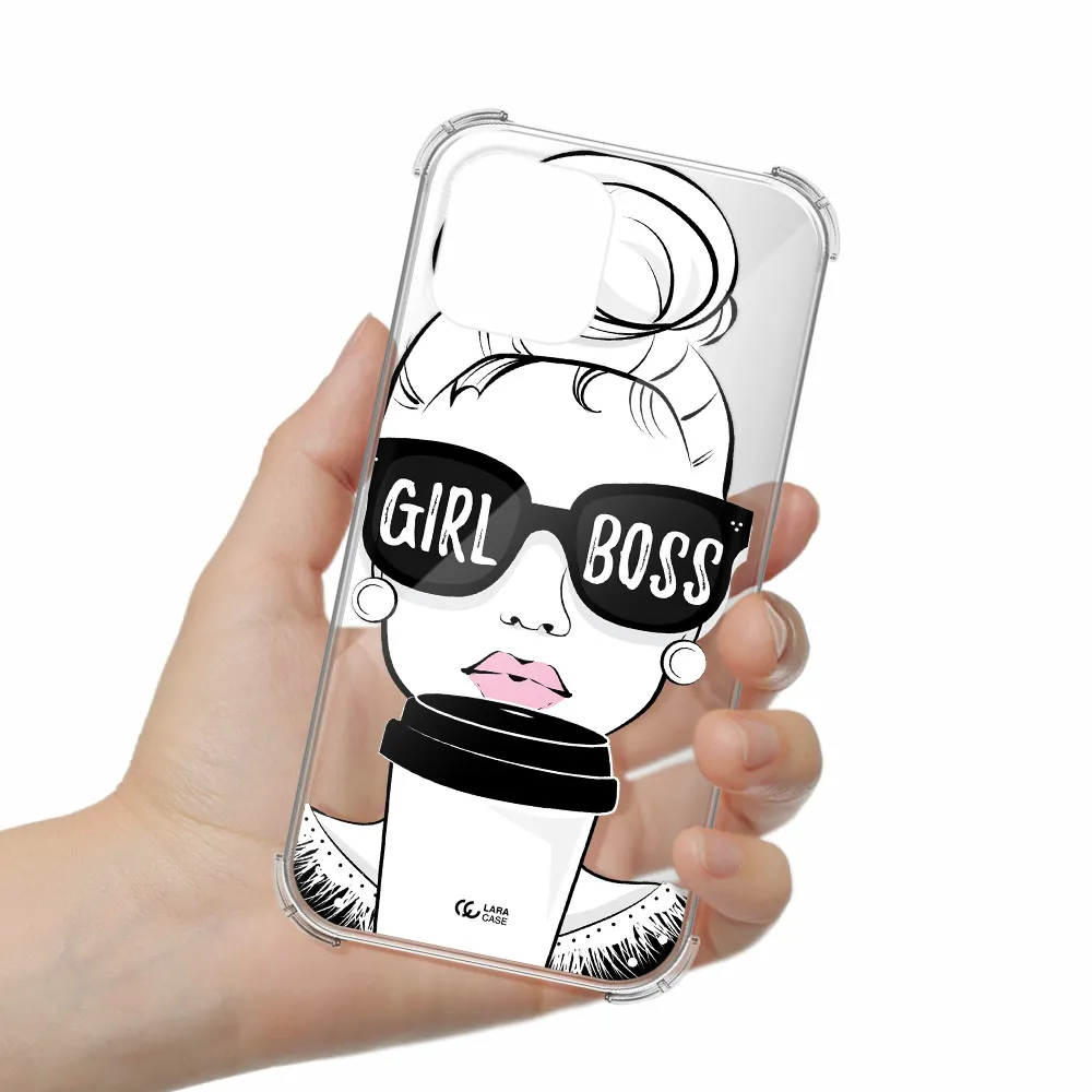 Girl Boss Apple iPhone 12 pro max Clear PC Case