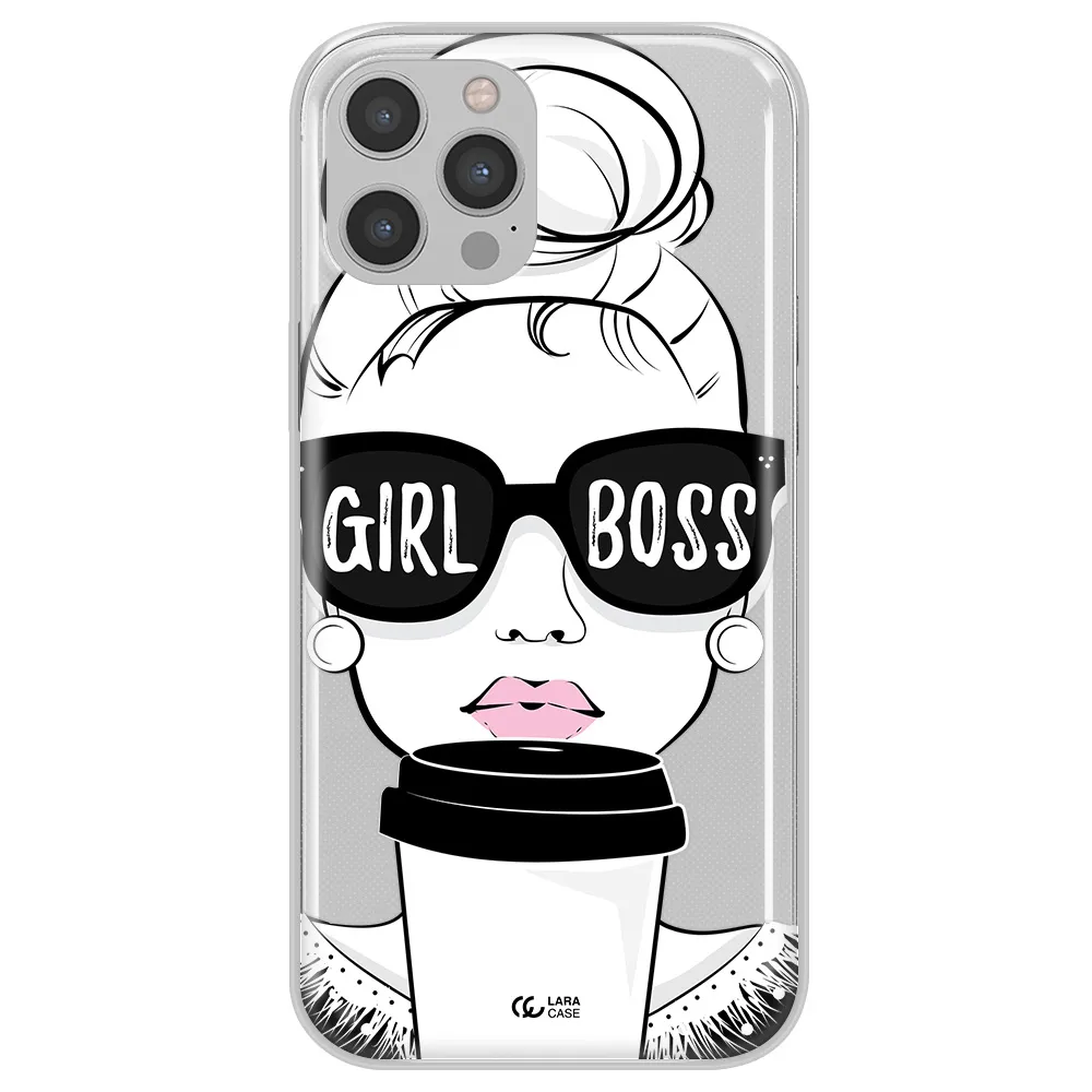 Girl Boss Apple iPhone 12 pro max Clear TPU Case