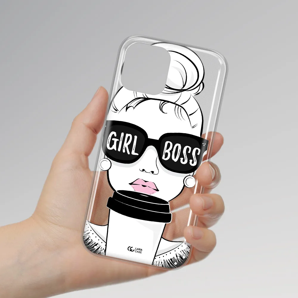 Girl Boss Apple iPhone 12 pro max Clear TPU Case