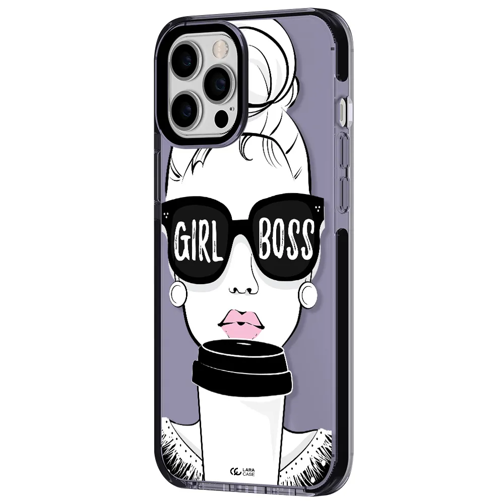 Girl Boss Apple iPhone 12 pro max impact Lilac Case