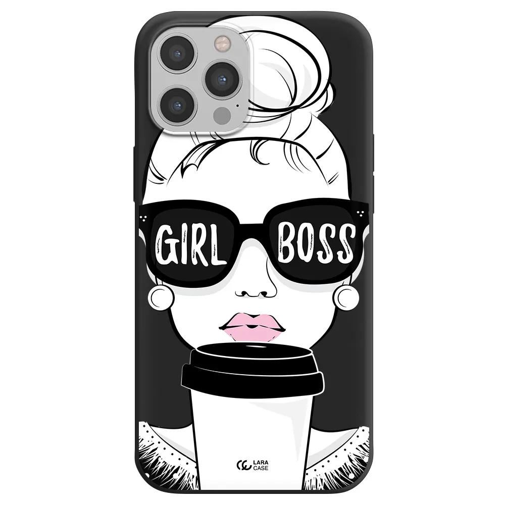 Girl Boss Apple iPhone 12 pro Silicone black Case