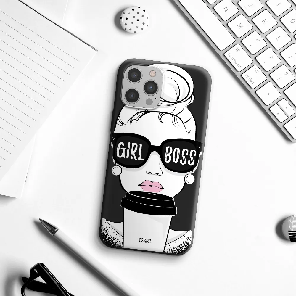 Girl Boss Apple iPhone 12 pro Silicone black Case