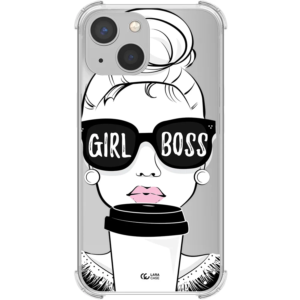 Girl Boss Apple iPhone 13 Clear PC Case