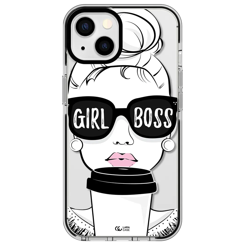 Girl Boss Apple iPhone 13 impact black border Case