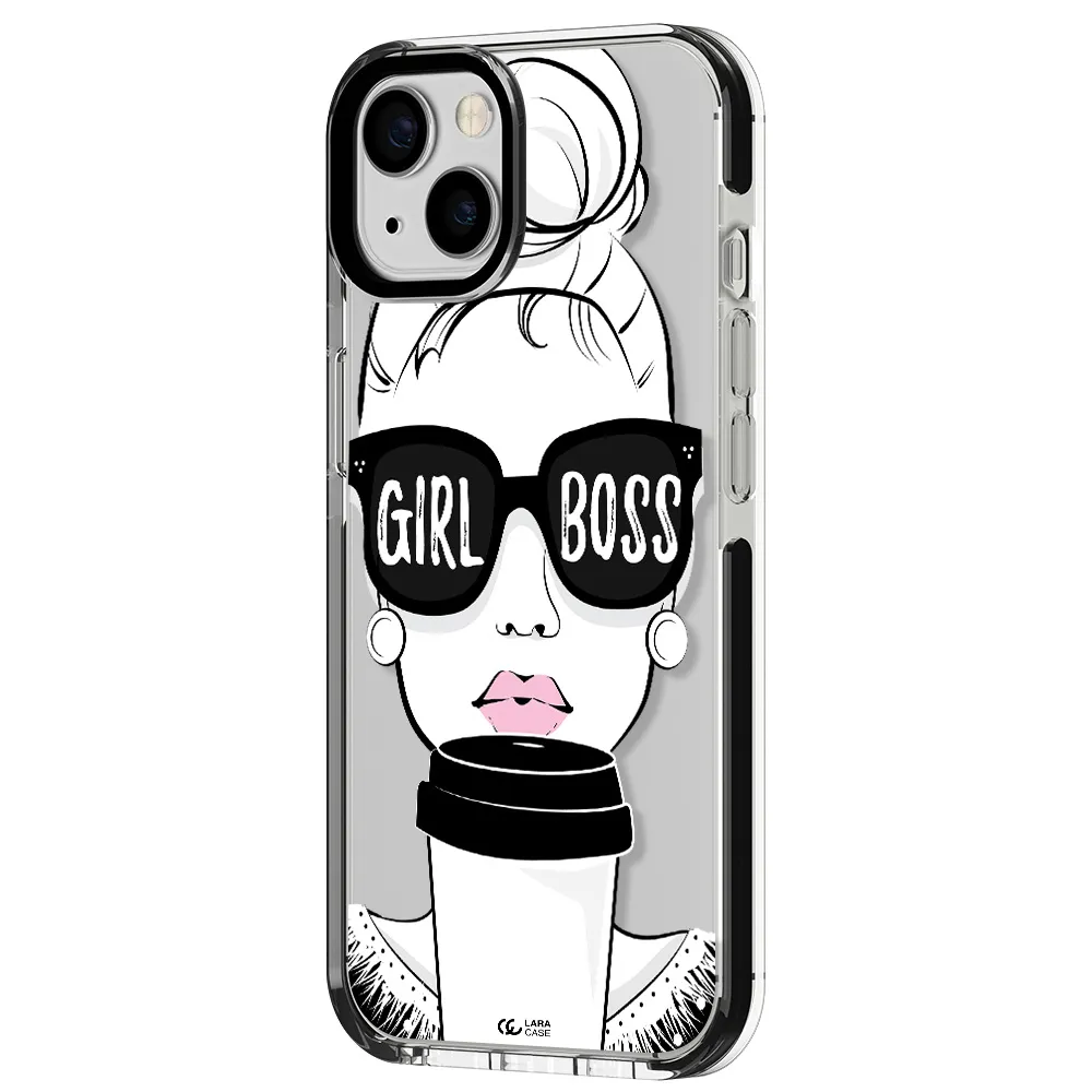 Girl Boss Apple iPhone 13 impact black border Case
