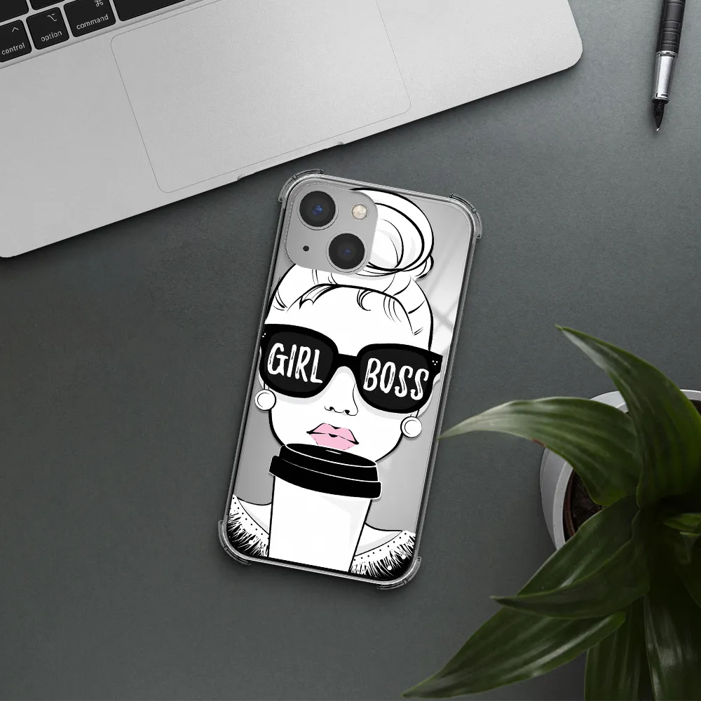 Girl Boss Apple iPhone 13 mini Clear PC Case
