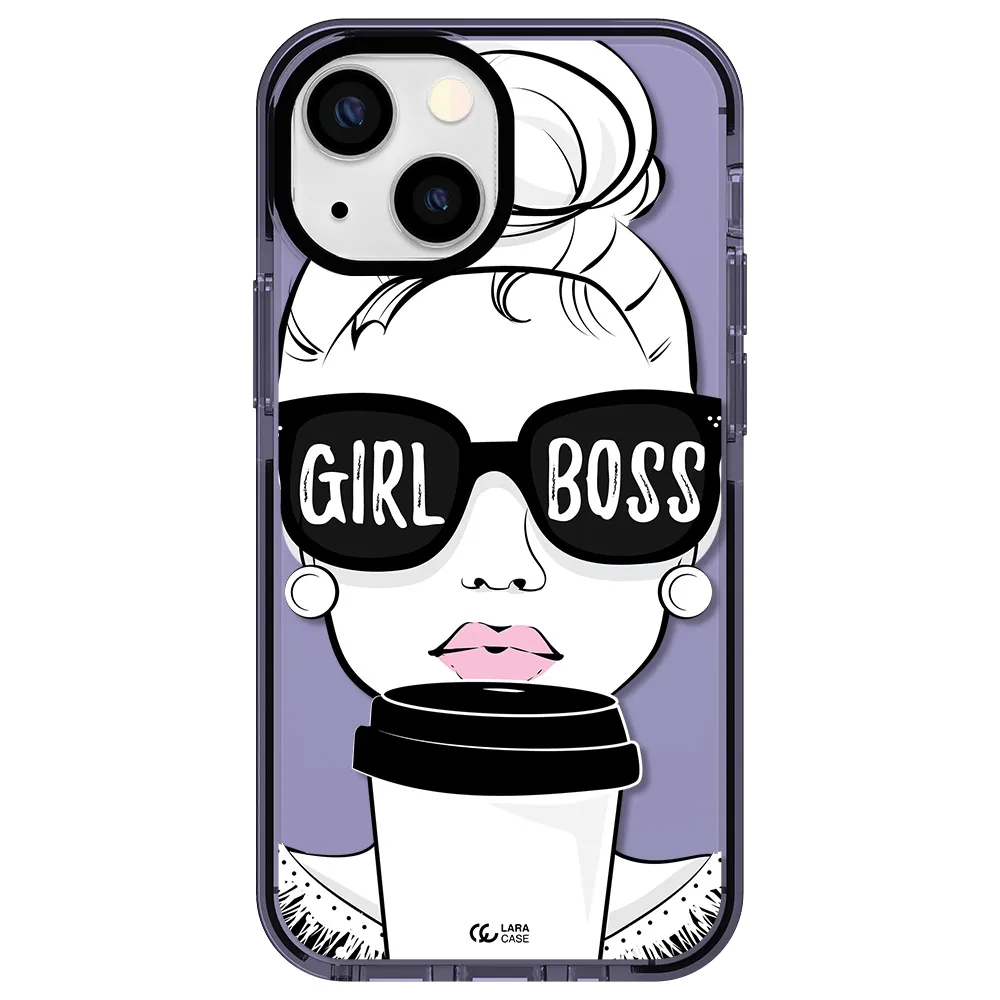 Girl Boss Apple iPhone 13 mini impact Lilac Case