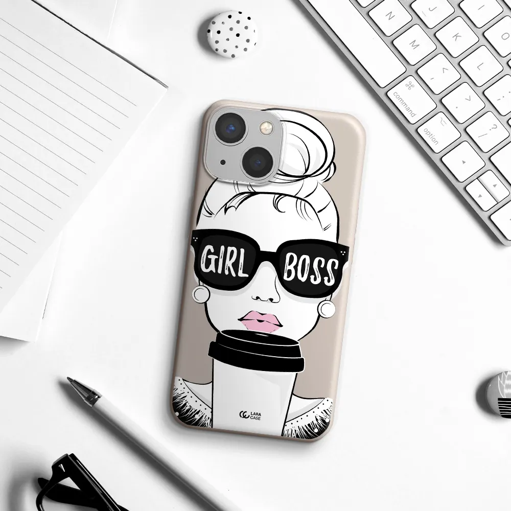 Girl Boss Apple iPhone 13 mini Silicone Stone Case