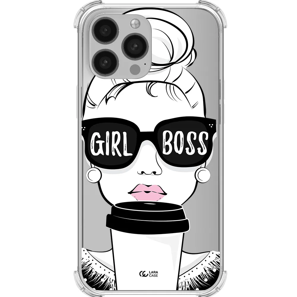 Girl Boss Apple iPhone 13 Pro Clear PC Case