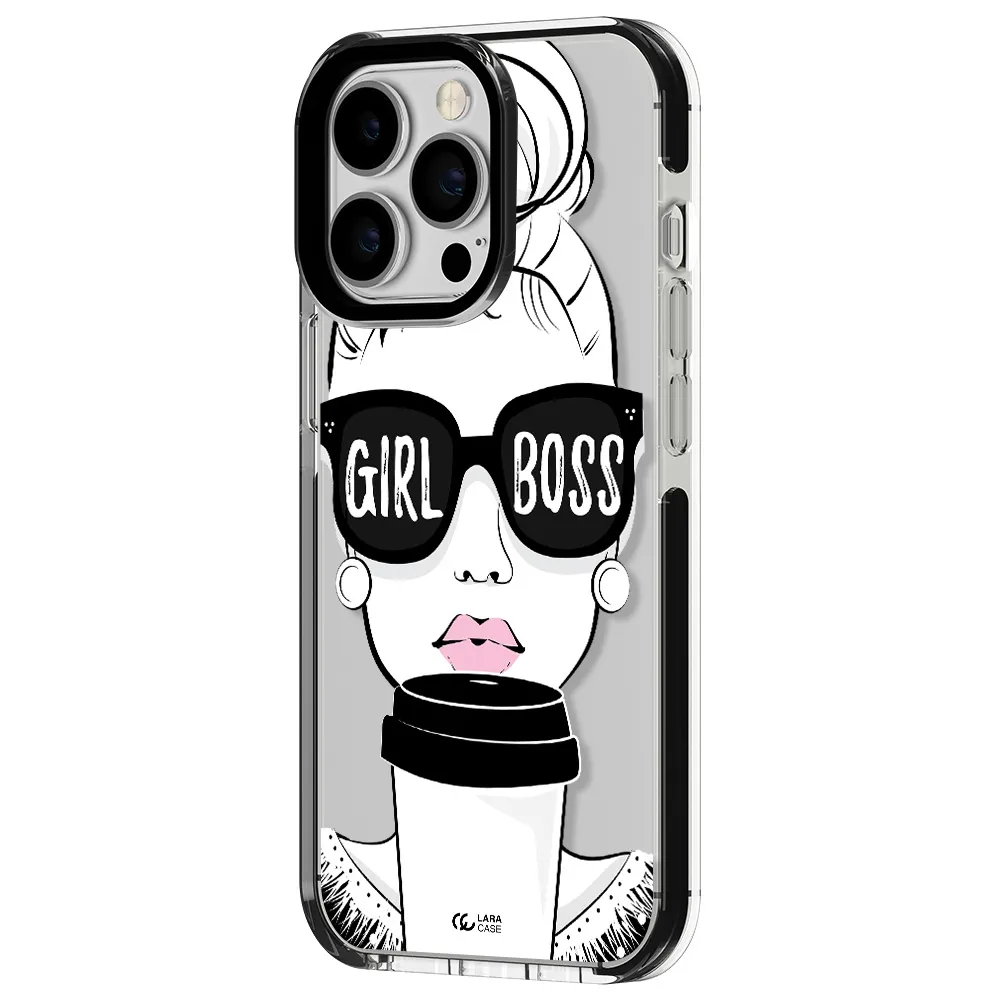 Girl Boss Apple iPhone 13 Pro impact black border Case