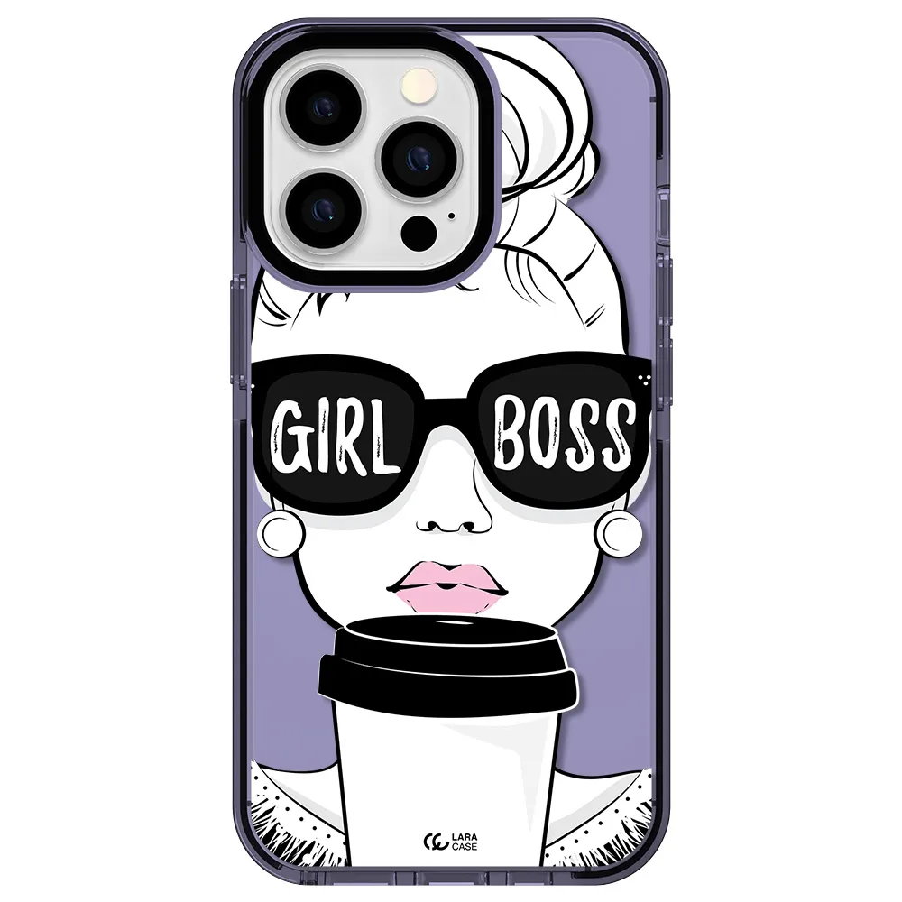 Girl Boss Apple iPhone 13 Pro impact Lilac Case