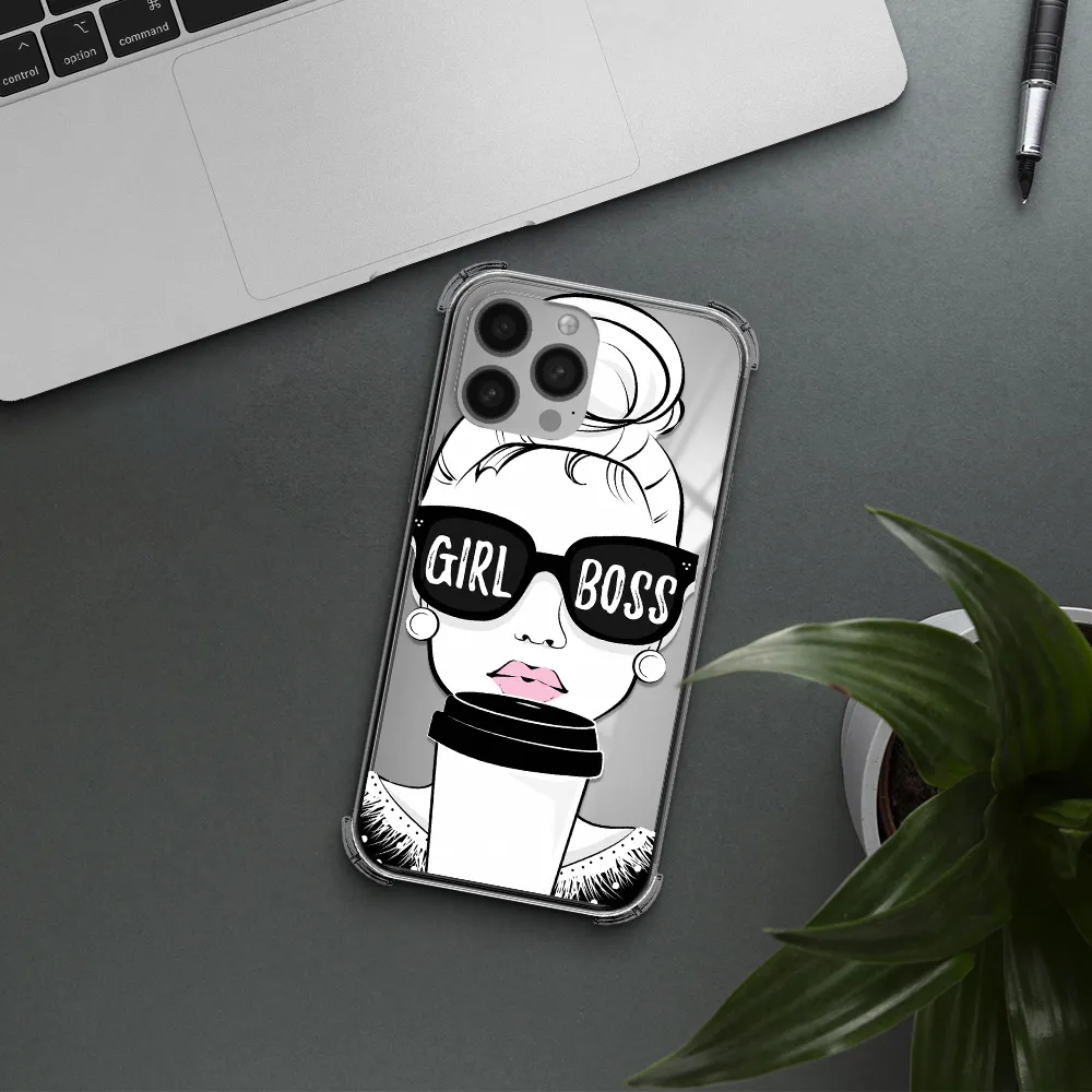 Girl Boss Apple iPhone 13 Pro Max Clear PC Case