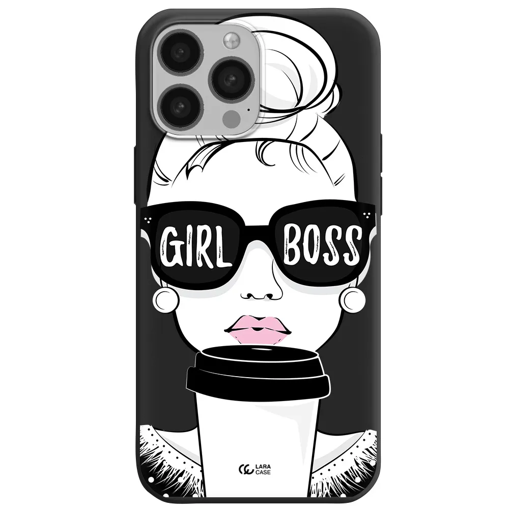 Girl Boss Apple iPhone 13 Pro Silicone black Case