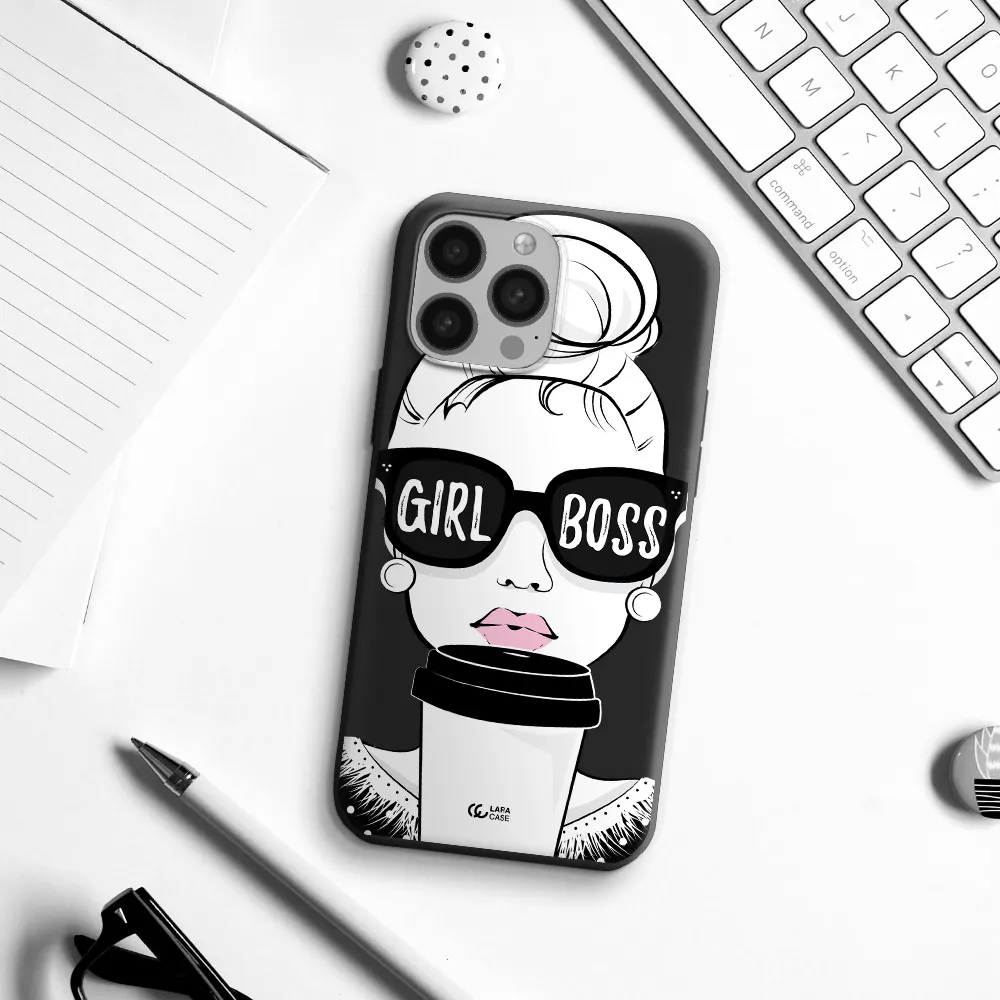 Girl Boss Apple iPhone 13 Pro Silicone black Case