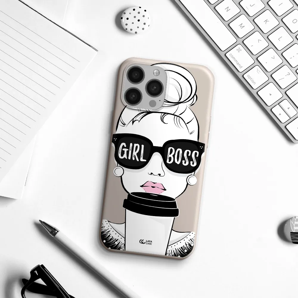 Girl Boss Apple iPhone 13 Pro Silicone Stone Case