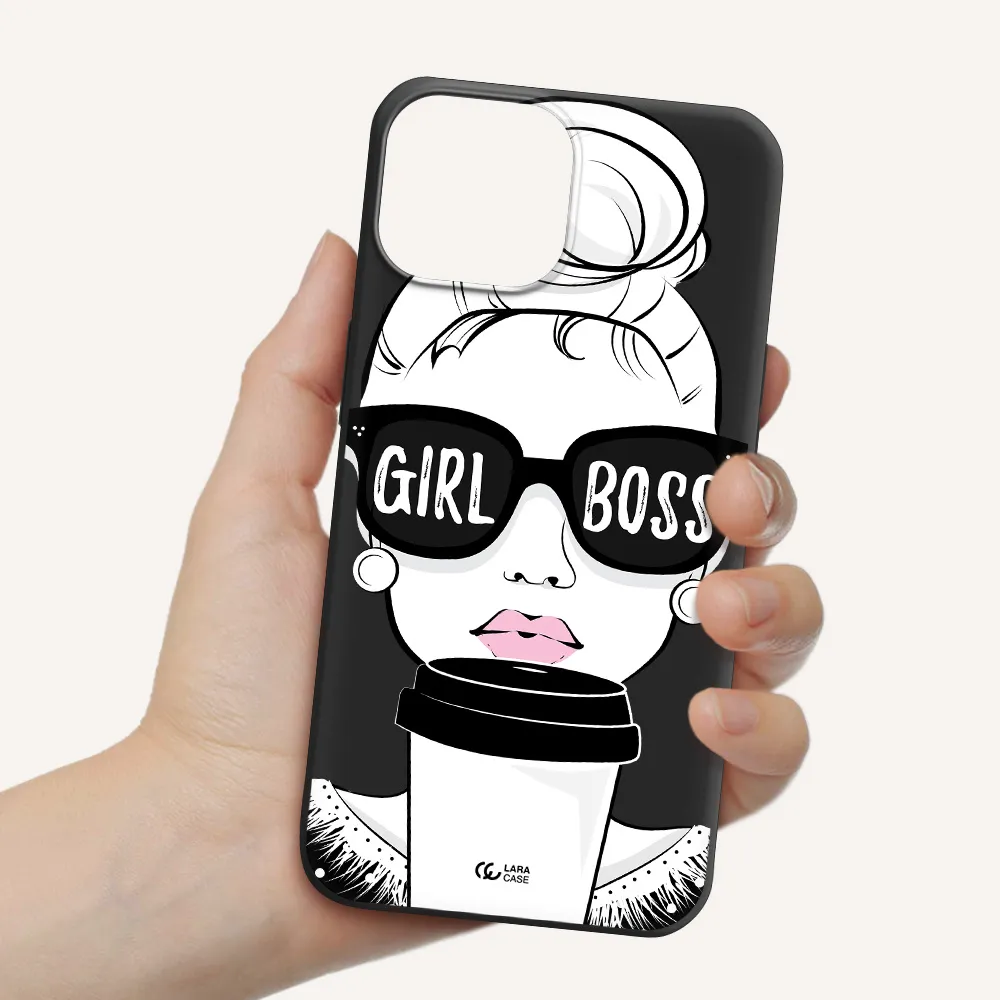 Girl Boss Apple iPhone 13 Silicone black Case