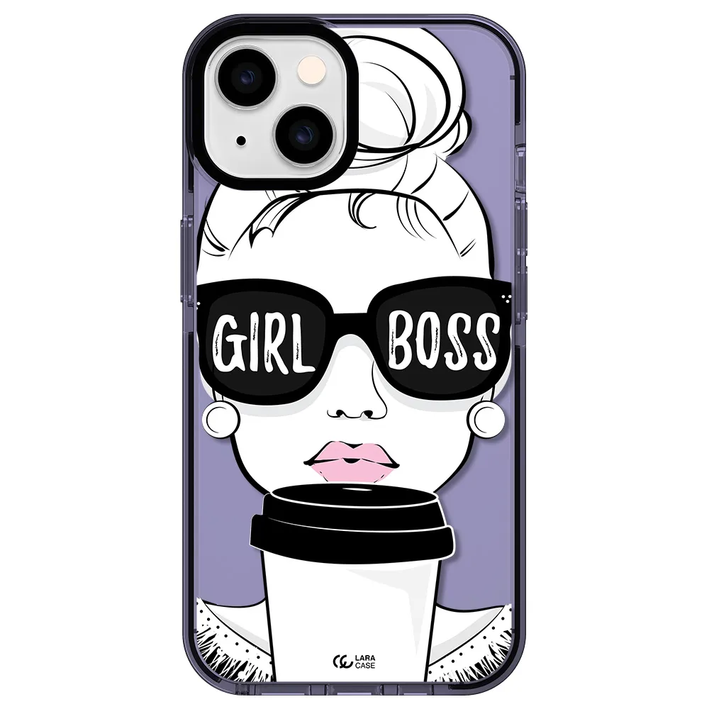 Girl Boss Apple iPhone 14 impact Lilac Case