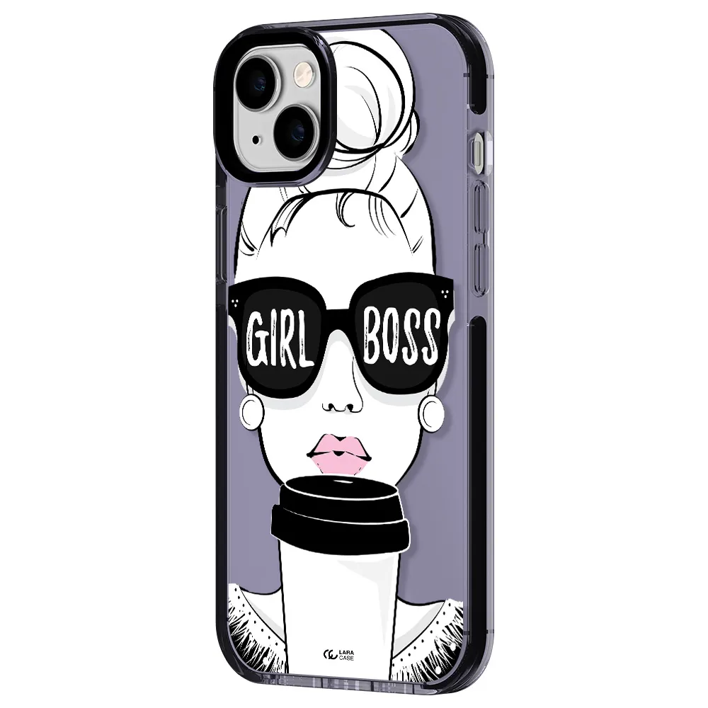 Girl Boss Apple iPhone 14 plus impact Lilac Case