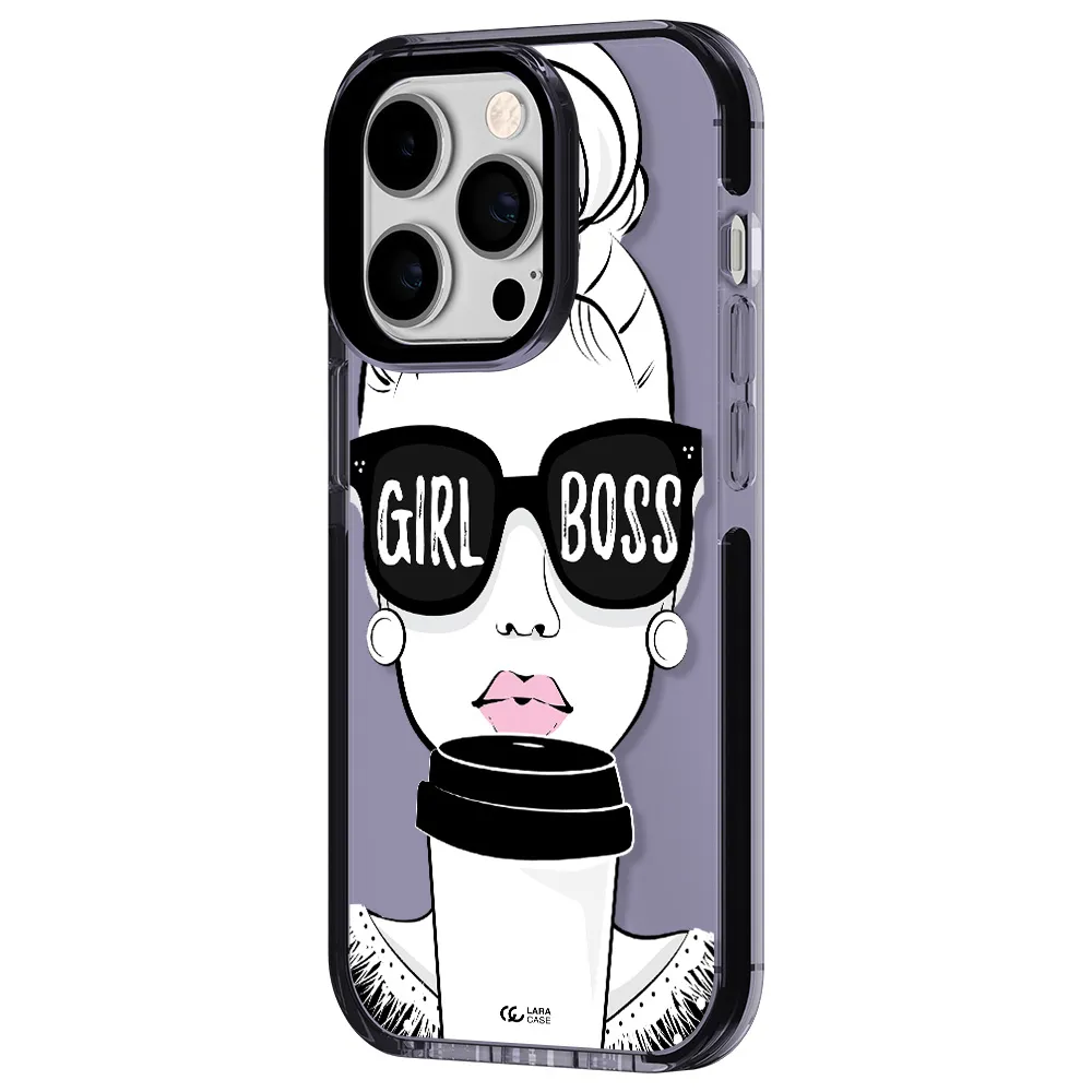 Girl Boss Apple iPhone 14 pro impact Lilac Case