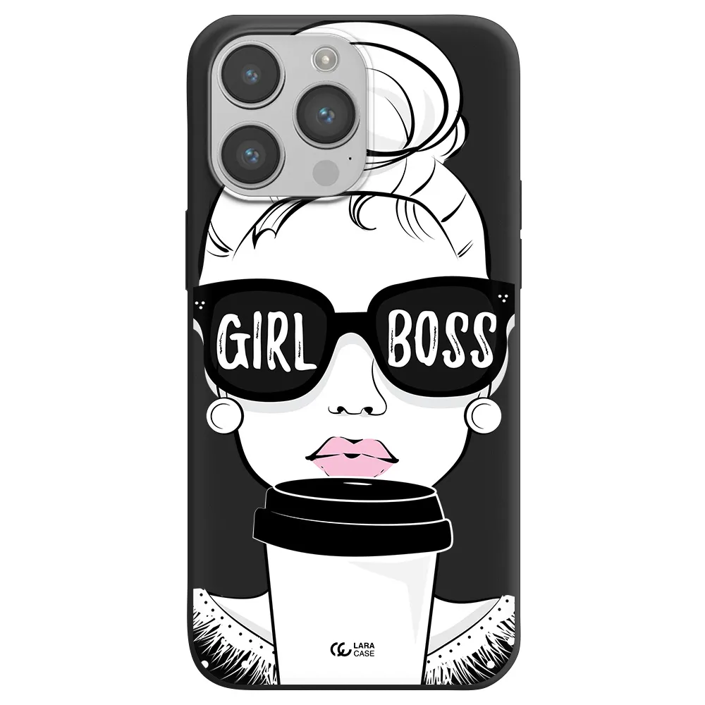Girl Boss Apple iPhone 14 pro max Silicone black Case