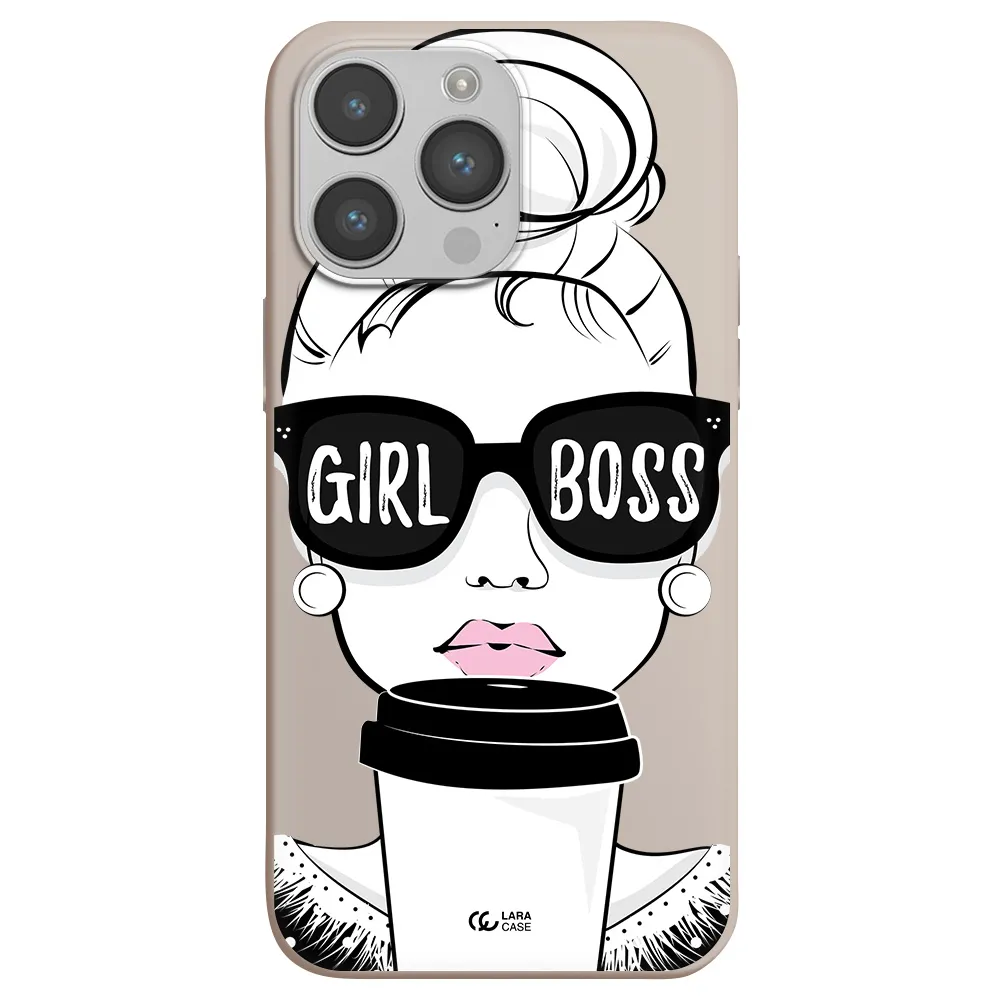 Girl Boss Apple iPhone 14 pro max Silicone Stone Case