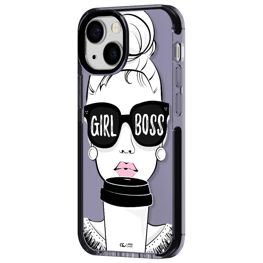 Girl Boss Apple iPhone 15 impact Lilac Case