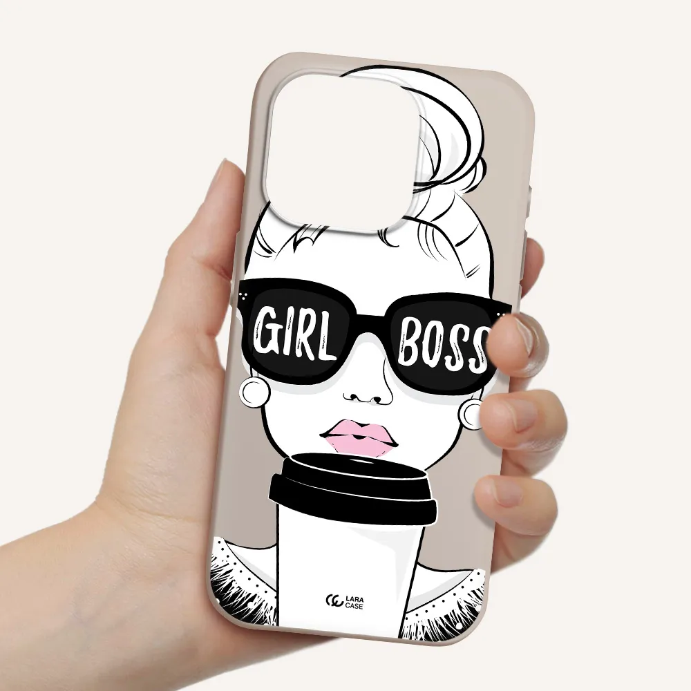 Girl Boss Apple Iphone 15 Pro Silicone Stone Case